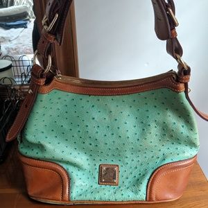 Dooney & Bourke Turquoise Ostrich Leather Purse